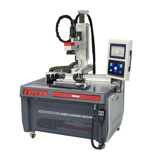 300/500W Automatic Fiber Laser Cleaner -Fully Platform, Single/Multi Mode,300*300mm, 3 Axis Linkage - Industrial Grade Laser Tool for Removing Paint, Rust, Oil, and Coating