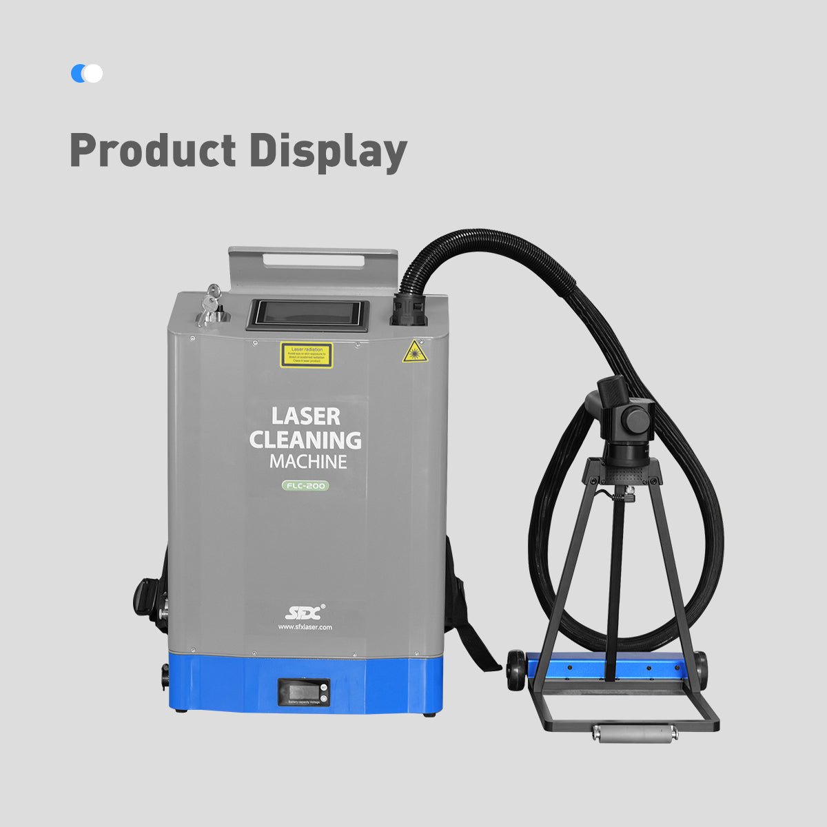 200W Backpack Laser Cleaning Machine with Self - Propelled Laser Rust Remover Uniform Cleaning Suitable for Paint/Oil Removal - SFX SolutionBackpack Laser Cleaning Machine