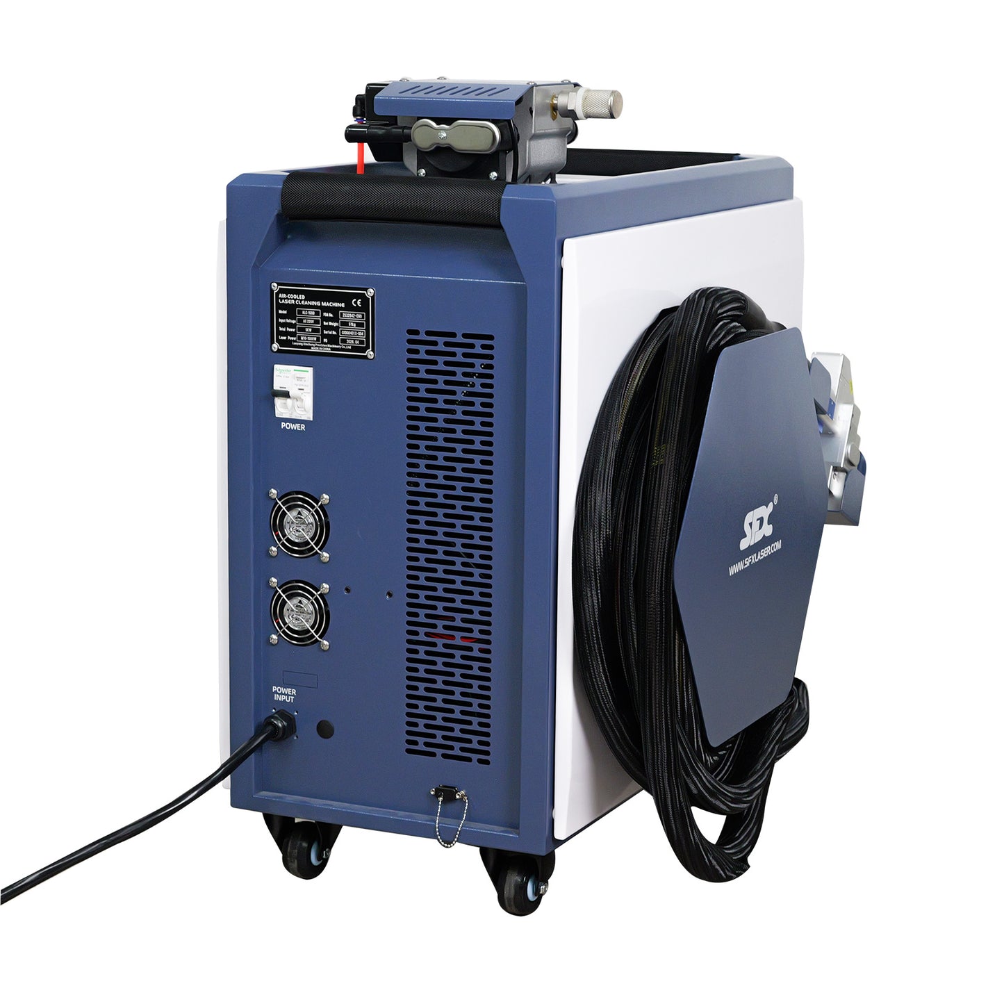 SFX Air Cooled Laser Cleaning Machine 250mm Wide Scan, Smart IoT Remote 1500W 220V CW Laser Cleaner – Handheld, Efficient Rust Removal, Portable Cleaning Machine for Metal
