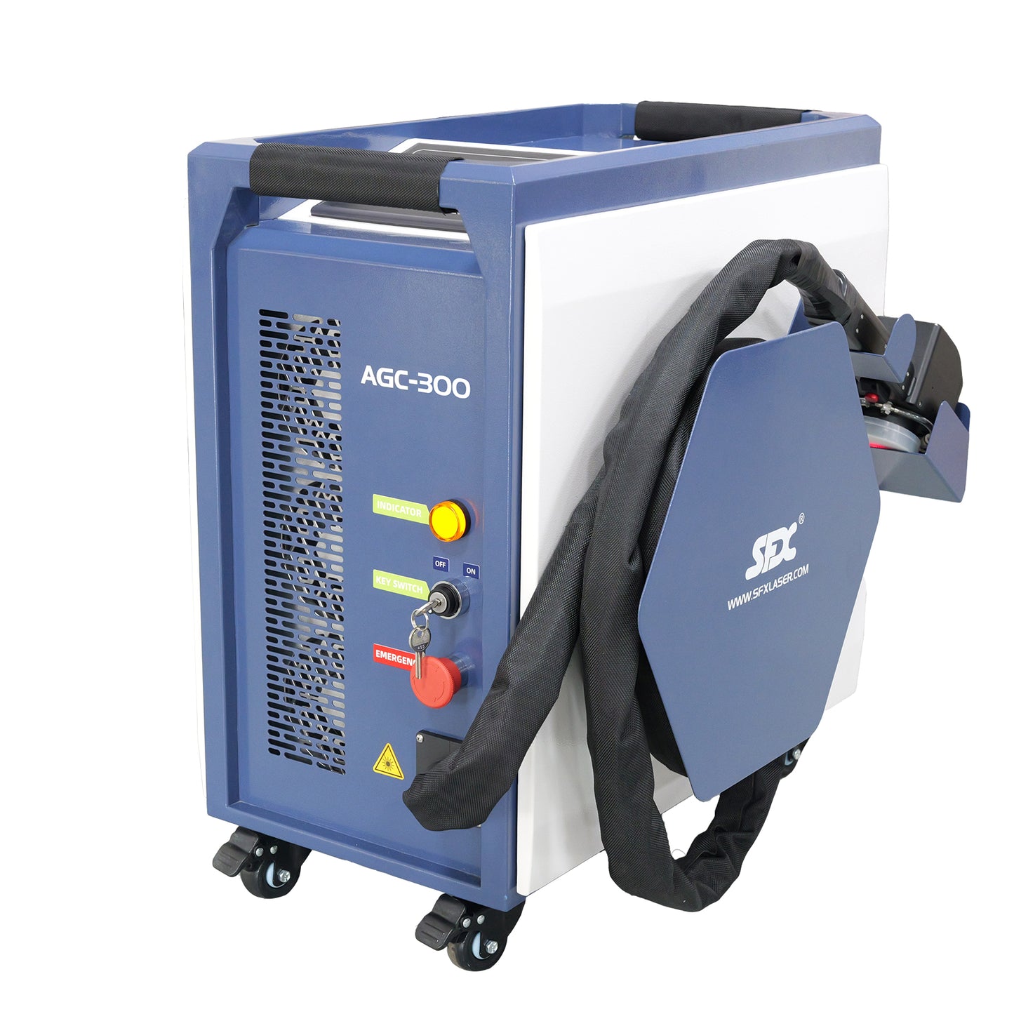 AGC 300W 500W Air-Cooled Laser Cleaner Portable Pulse Laser Stripping Machine For Wood Laser Rust And Paint Cleaner Handheld Cleaning Machine for Paint From Wood Laser Cleaner for Metal Rust