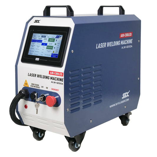 US Stock Air Cooled Handheld Laser Welding Machine ALW-1200A 1200W Air Cooled Laser Welder with Auto Wire Feeder Suitable for Metal/Stainless Steel /Aluminum
