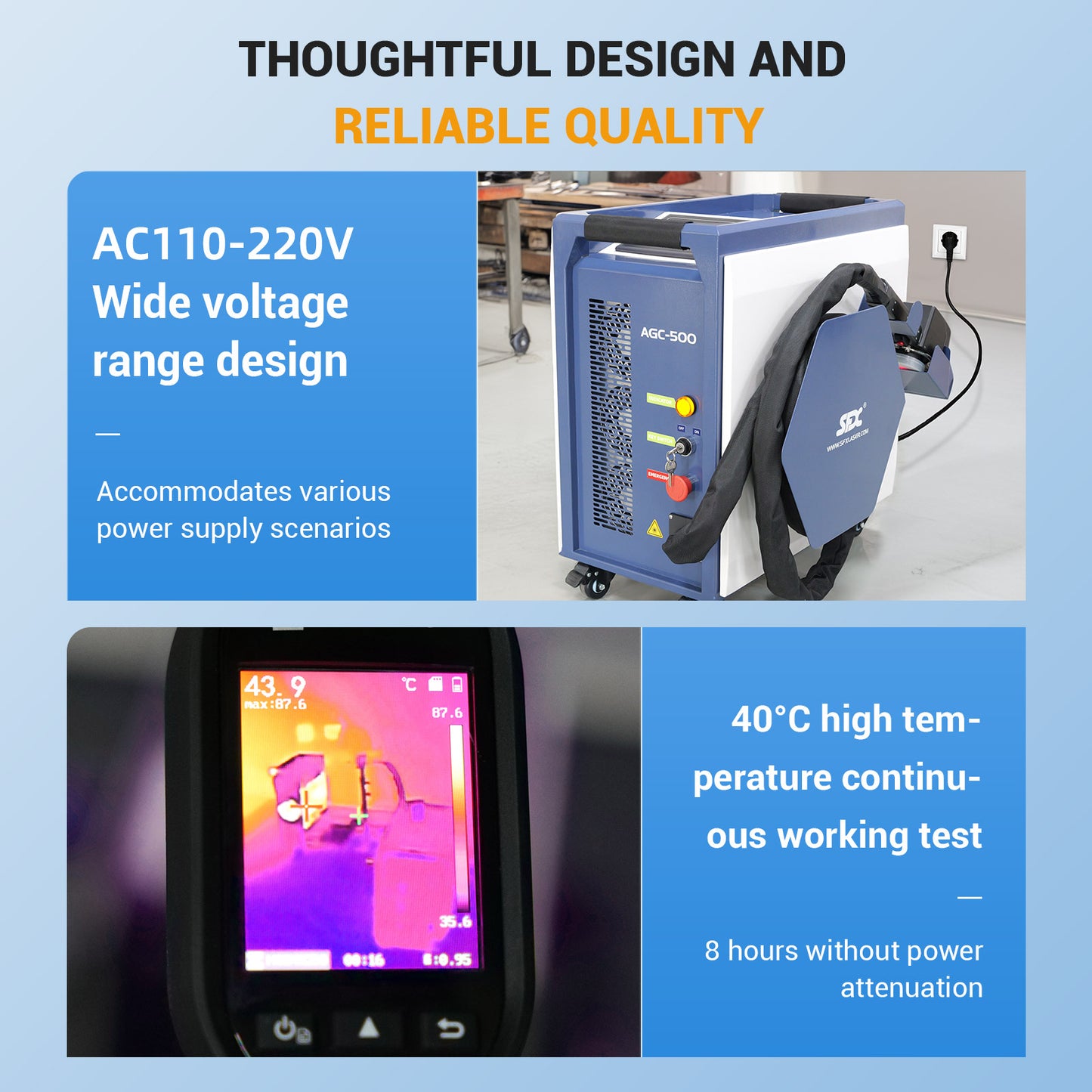 AGC 300W 500W Air-Cooled Laser Cleaner Portable Pulse Laser Stripping Machine For Wood Laser Rust And Paint Cleaner Handheld Cleaning Machine for Paint From Wood Laser Cleaner for Metal Rust