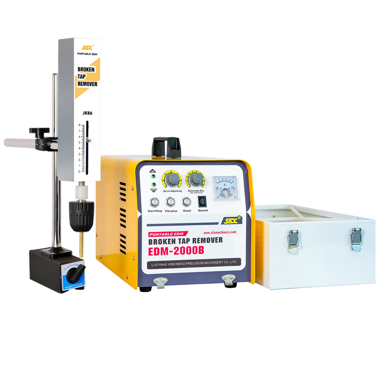 Broken Tap Remover,M2-M36(5/64'' to 1-27/64'') Broken Tap Extractor Portable EDM Drilling Machine Remover Broken Drill,Bolt,Reamer.110V,2000W,Depth Setting