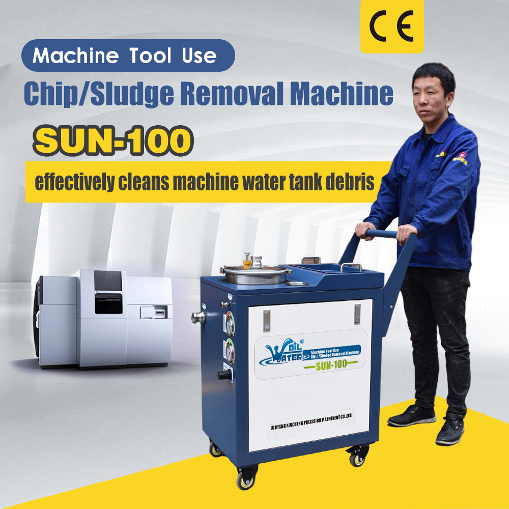SFX Chip and Sludge Removal Machine – Pneumatic Power, 100L/min Flow, 9L Filter Drum – Efficient Cleaning for Machine Tool Coolant Tanks