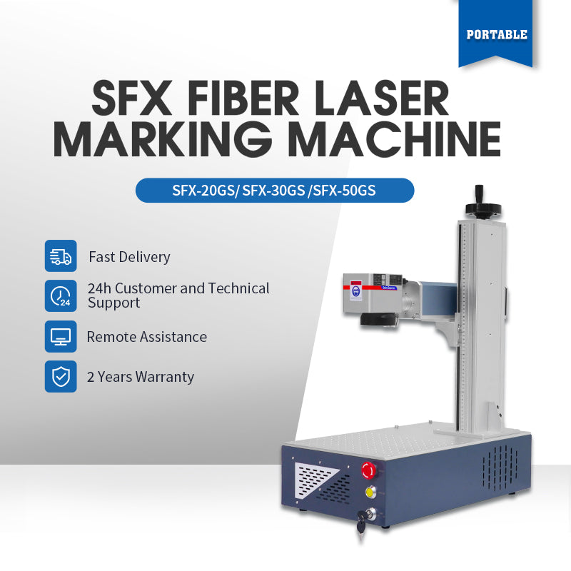 Fiber Laser Engraver 20/30/50W JPT Laser Marking Machines for Metal Portable Deep Engraver Lightburn Compatible