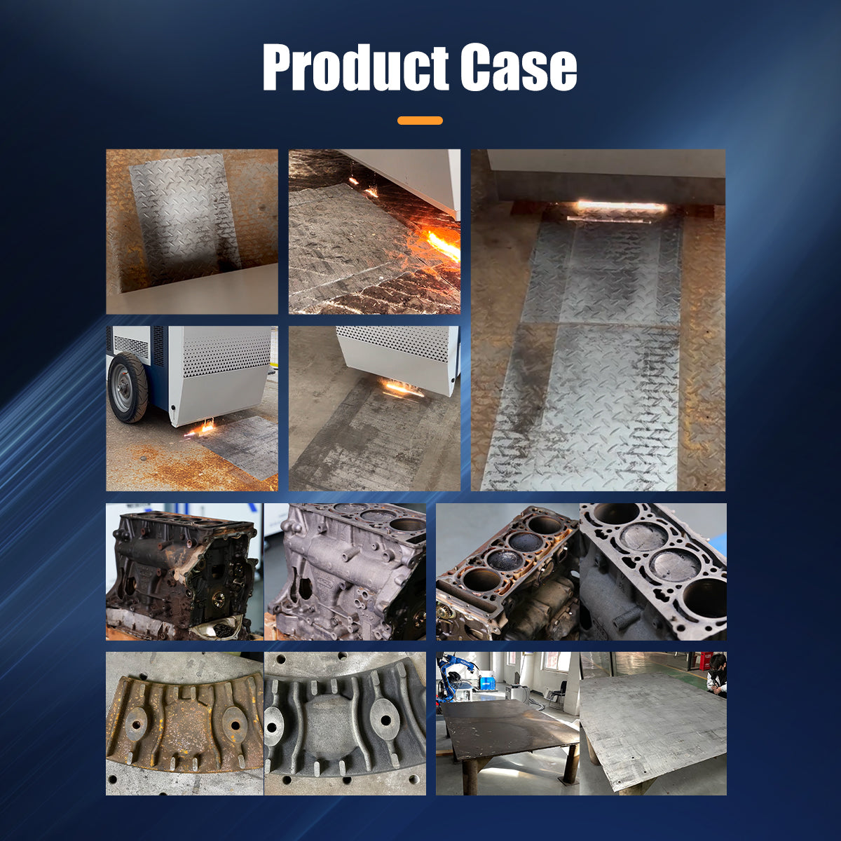 Intelligent Floor Laser Cleaning Machine 3000W Marble Floor Cleaning Machine Floor Rust Oil Remover on Metal/Stone