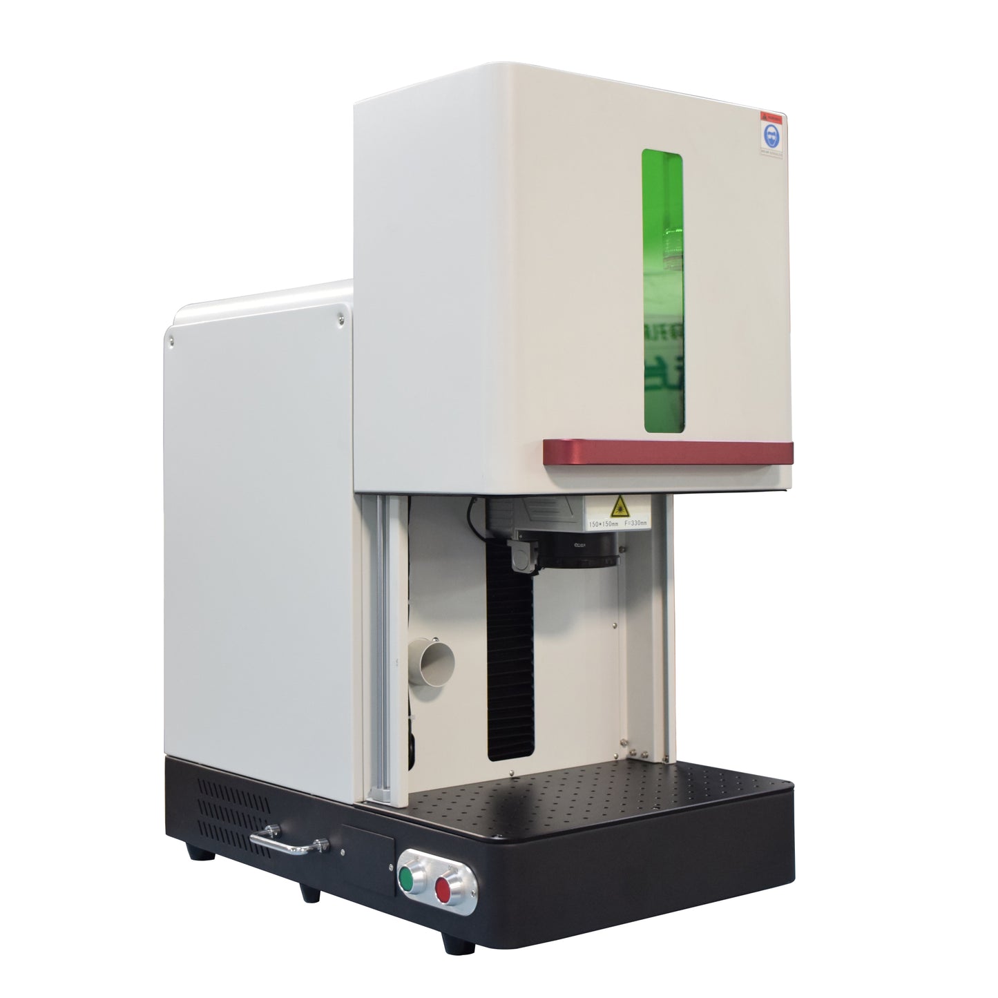 Enclosed Fiber Laser Engraver 20/30/50W Raycus Fiber Laser Marking Machine Engraving  Lens