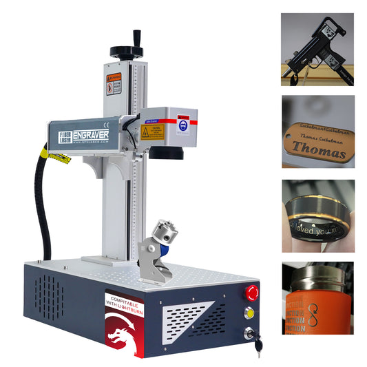 Fiber Laser Engraver 20/30/50W JPT Laser  Marking Machines for Metal Portable Deep Engraver Lightburn Compatible
