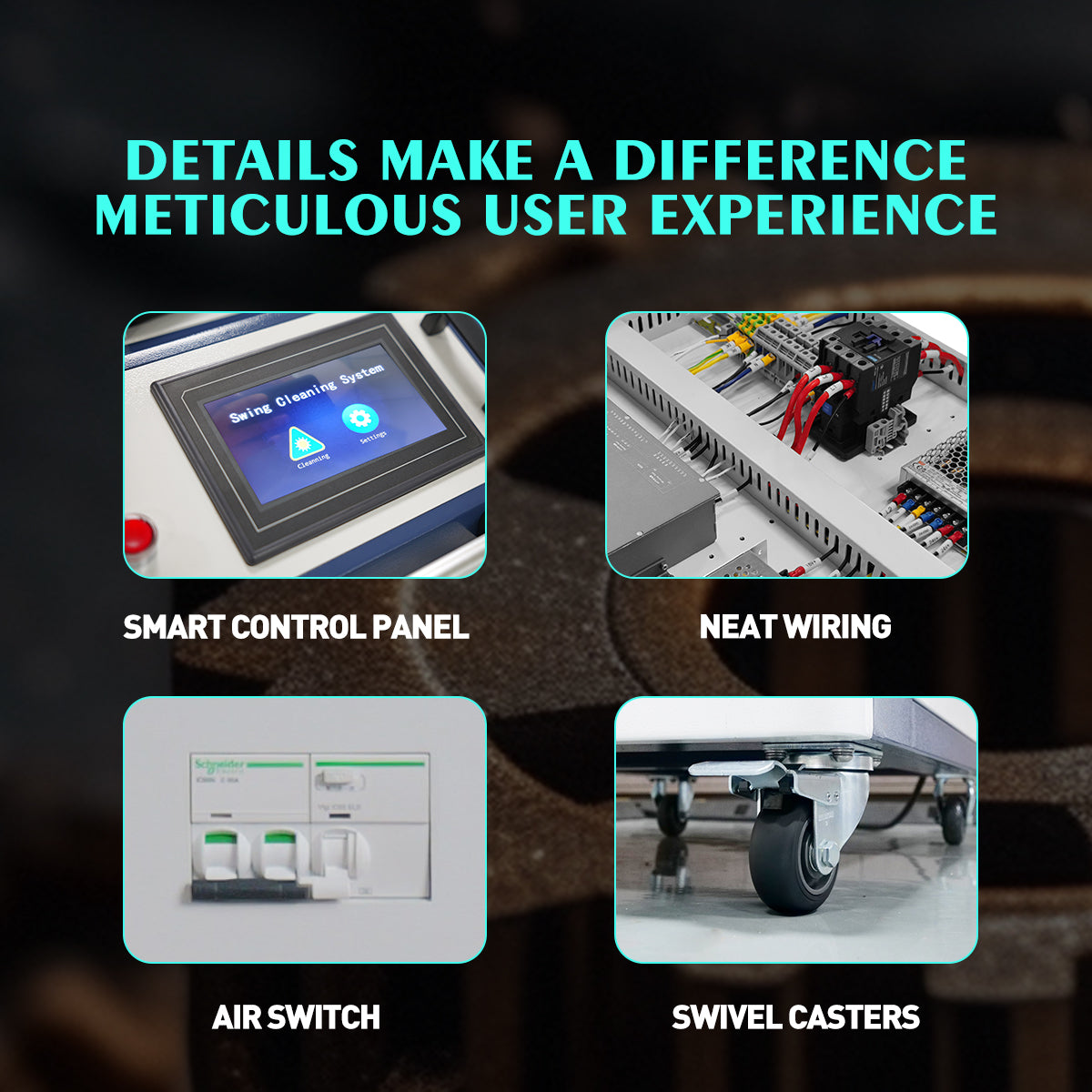 Used 300W Pulse Laser Cleaner Single Mode Laser Cleaning Machine for Metal 5M Cable Laser Rust Removal Tool