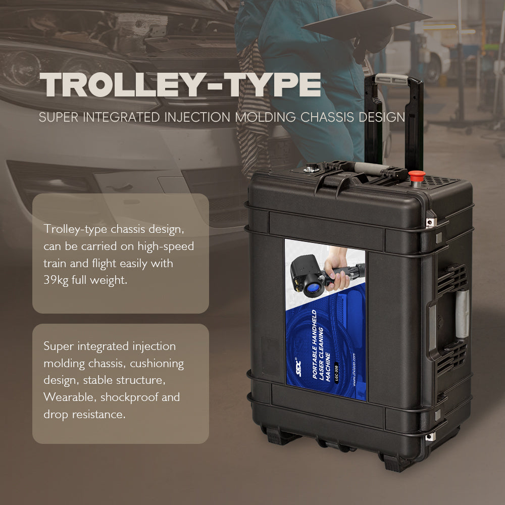 Used Portable 200W Fiber Laser Cleaner Laser Rust Removal Laser Cleaning Machine Efficient Rust, Stain, Plating, and Oil Removal for Metals