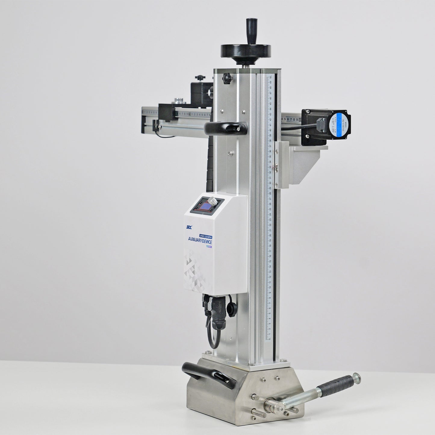 Laser Cleaning Auxiliary Device for Laser Rust Removal 60°Angle Adjustable 9 Cleaning Modes Automatic Even Cleaning with 400KG Magnetic Base