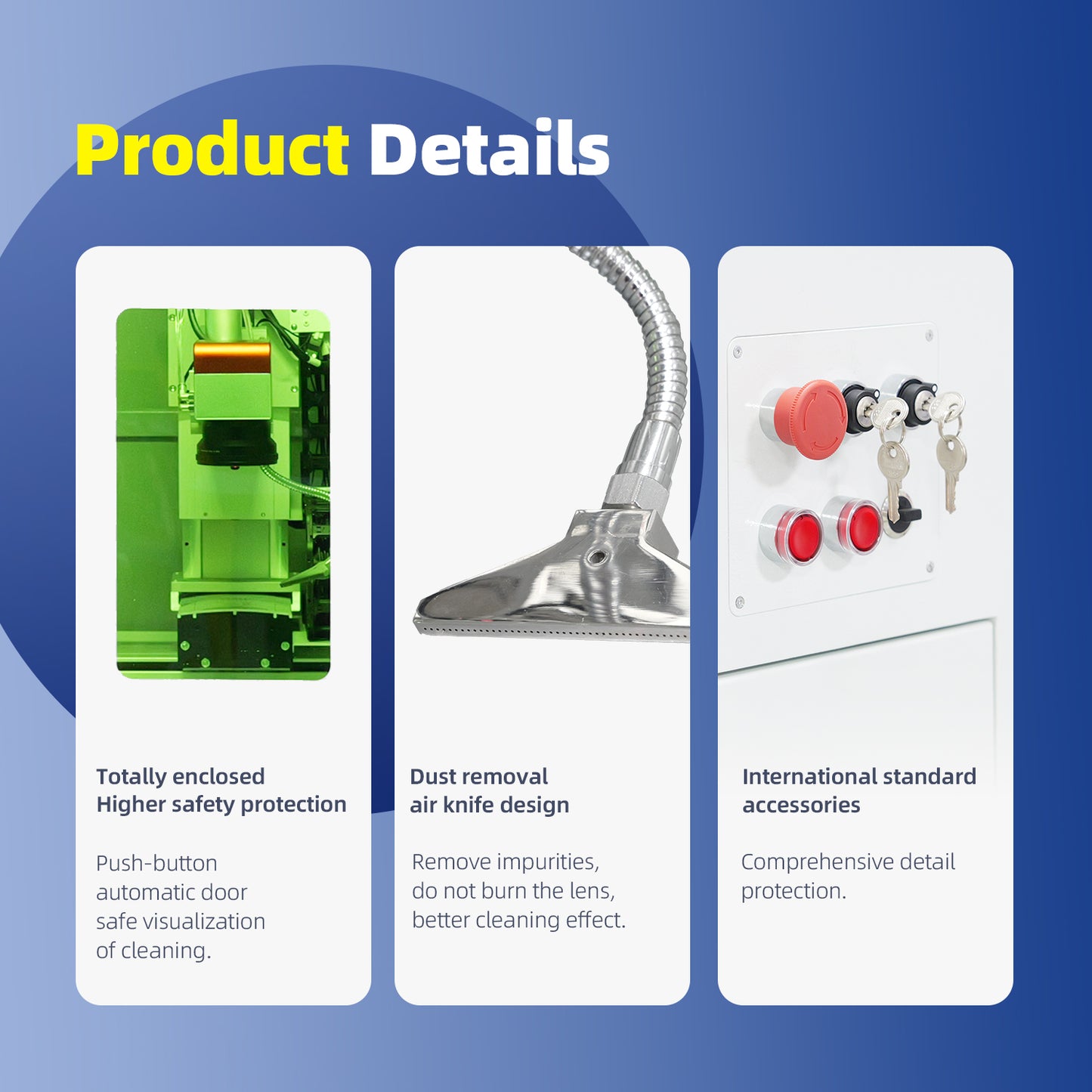 Automatic Fiber Laser Cleaner - 300/500W Fully Enclosed Platform, Single/Multi Mode, 300*300mm, 3 Axis Linkage - Industrial Grade Laser Tool for Removing Paint, Rust, Oil, and Coating