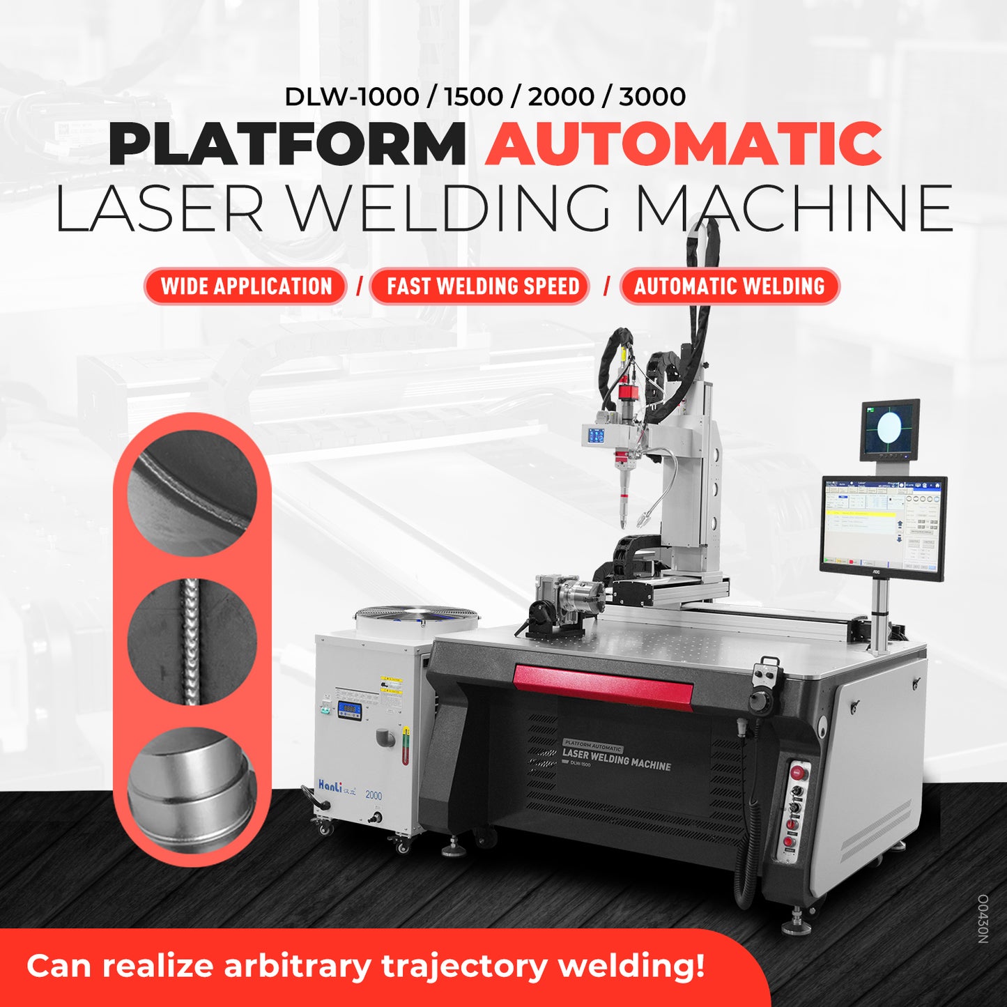 Fiber Laser Welder 5 Axis Platform Automatic Laser Welding Machine 1000/1500/2000/3000W Spot Size 0-5mm Laser Welding Machine for Metal Used In Aerospace Equipment