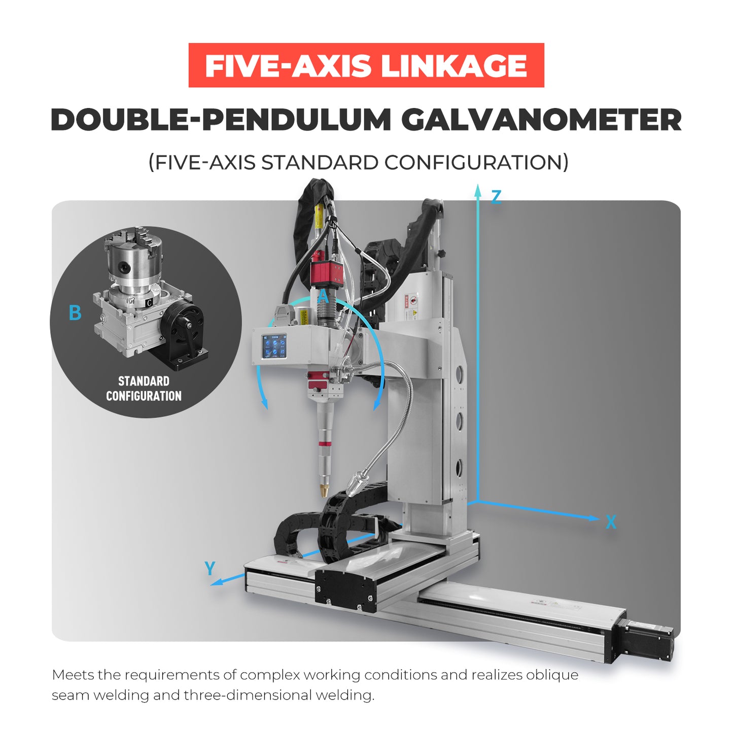 Fiber Laser Welder 5 Axis Platform Automatic Laser Welding Machine 1000/1500/2000/3000W Spot Size 0-5mm Laser Welding Machine for Metal Used In Aerospace Equipment