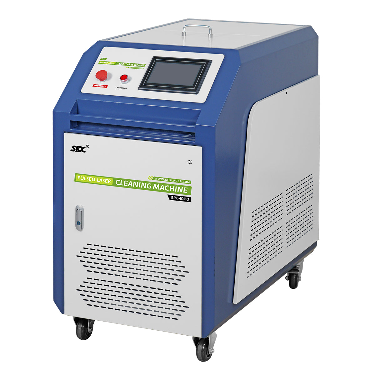 SFX Water Cooled Laser Handheld Cleaning Machine 500mm Wide Scan, Double Wobble Cleaning Head Smart IoT Remote 500/1000/2000W Laser Cleaner, Efficient Rust Removal, Portable Cleaning Machine for Metal