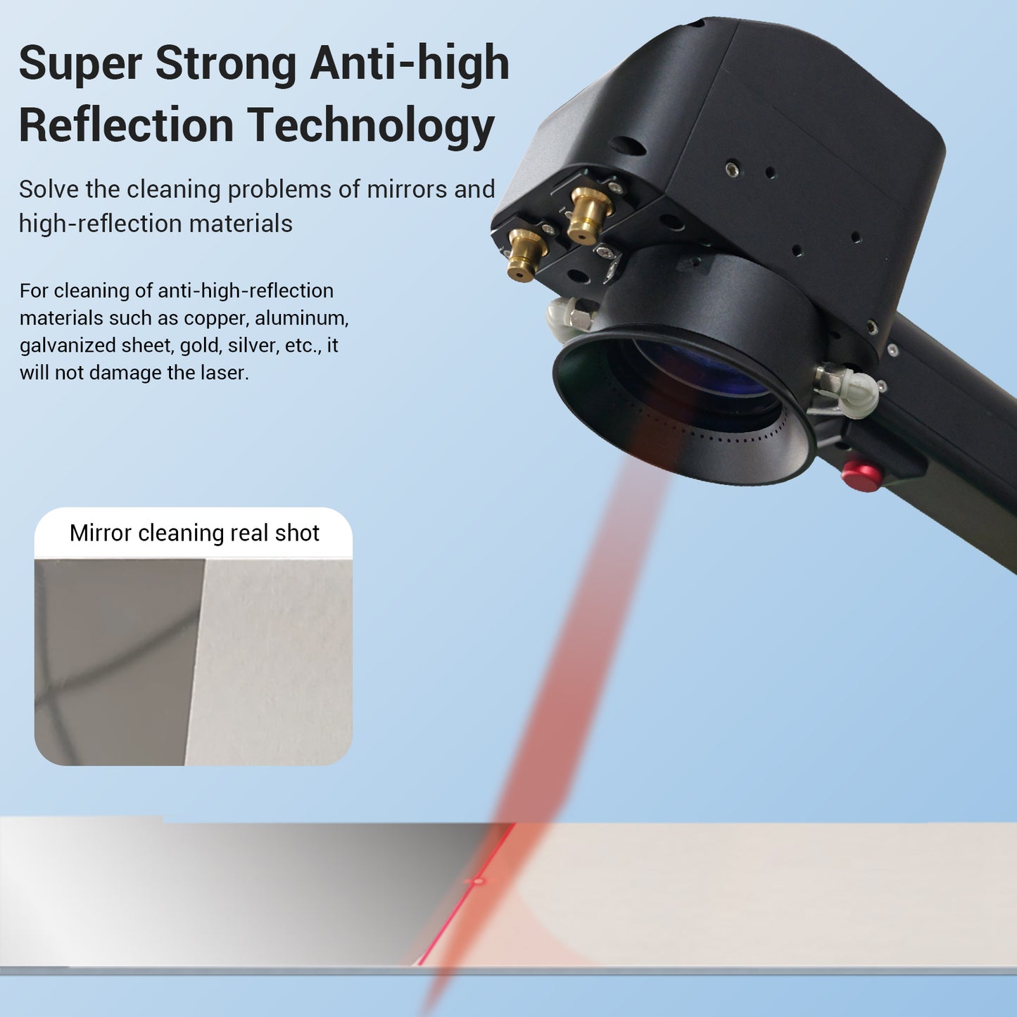 Used 300W Air-Cooled Laser Cleaner Portable Pulse Laser Cleaner For Wood Laser Rust And Paint Cleaner Laser Cleaner for Wood Metal Rust