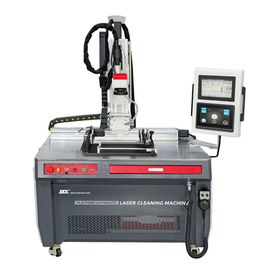 5 Axis Fiber Laser Cleaning Machine 300/500W Robot Automatic Multi mode 300*300mm Automatic fiber laser cleaner for Industrial Use Fiber Laser Metal Rust Removal Cleaning Machine