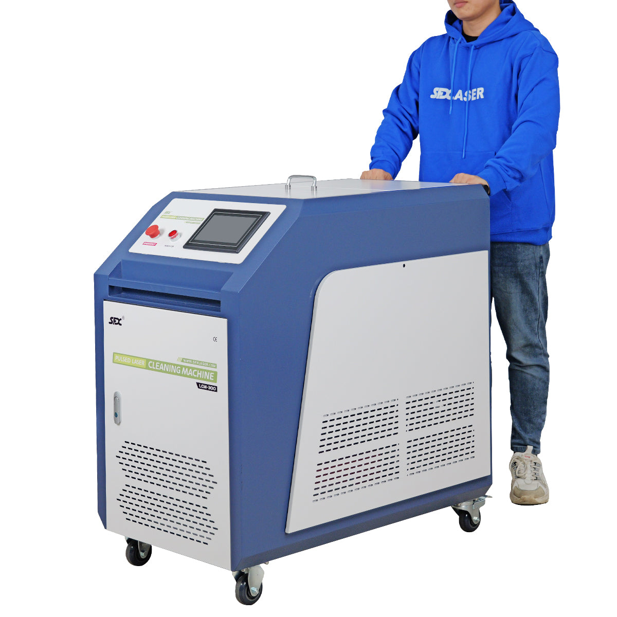 Used 300W Pulse Laser Cleaner Single Mode Laser Cleaning Machine for Metal 5M Cable Laser Rust Removal Tool