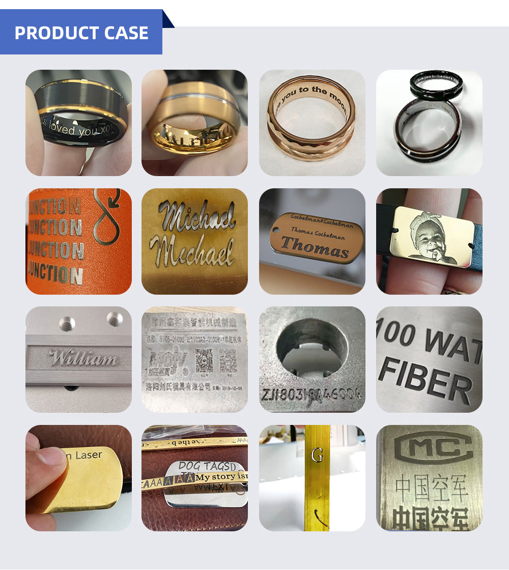 Handheld Fiber Laser Engraver 20/30/50/60W Fiber Laser Marking Machine Compitable with EZCAD2.0