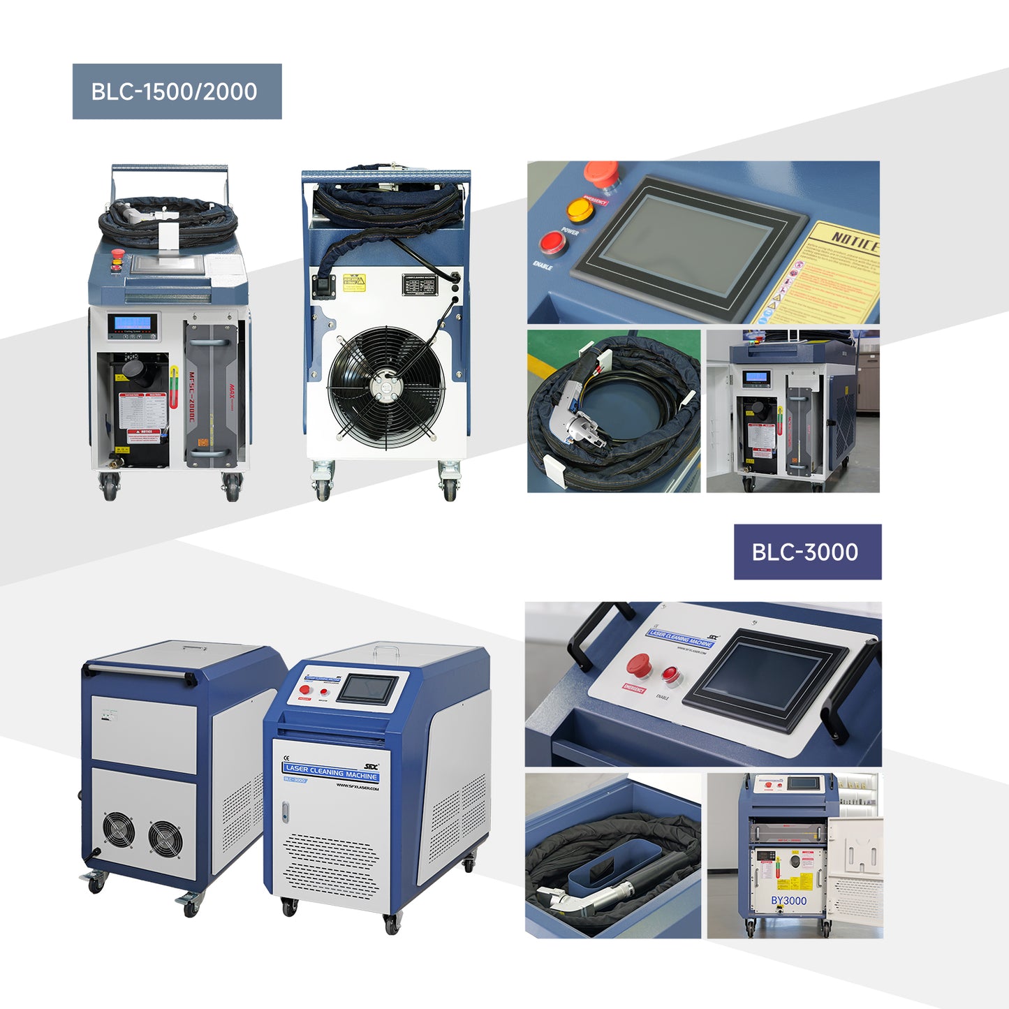 US STock SFX Laser Cleaning Machine for Rust Removal 1500/2000/3000W Continuous Handheld Fiber Laser Cleaning Machine for Rust Oil Paint Remover