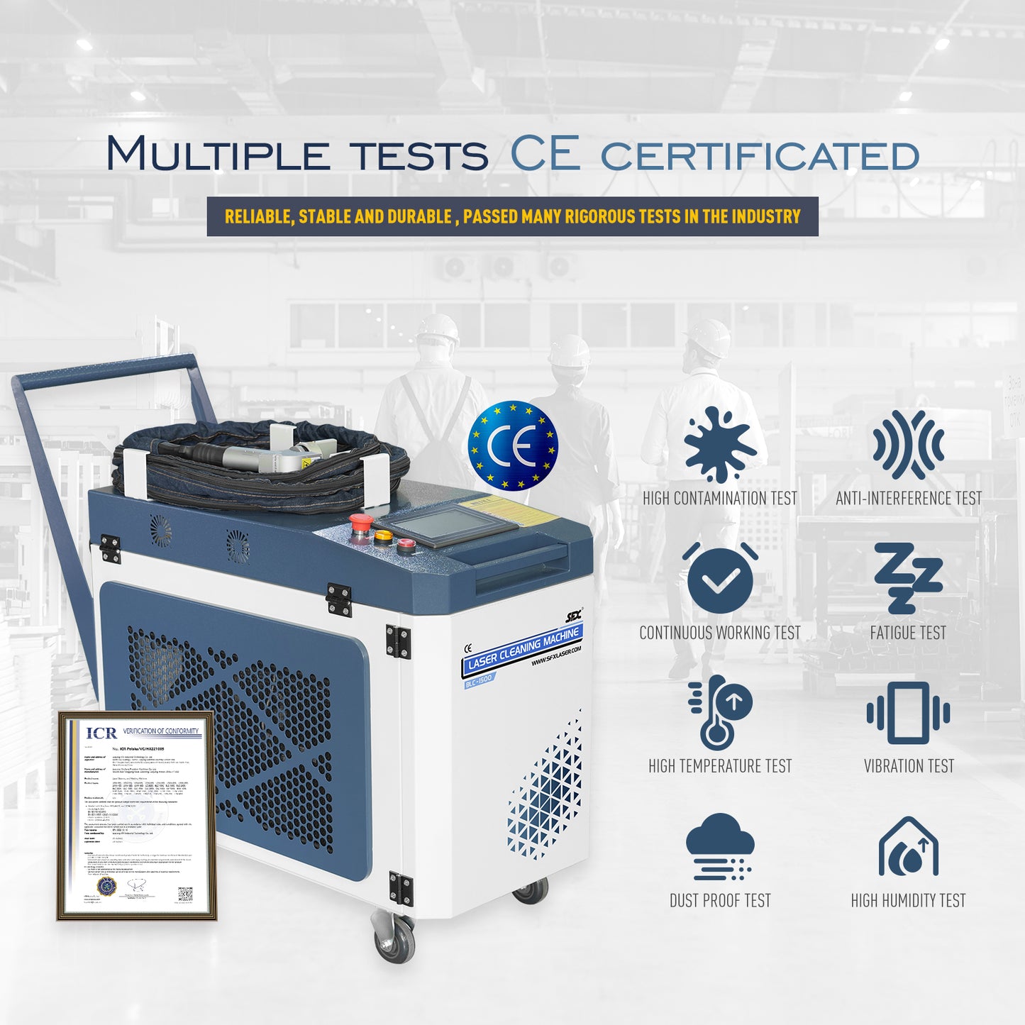 US STock SFX Laser Cleaning Machine for Rust Removal 1500/2000/3000W Continuous Handheld Fiber Laser Cleaning Machine for Rust Oil Paint Remover