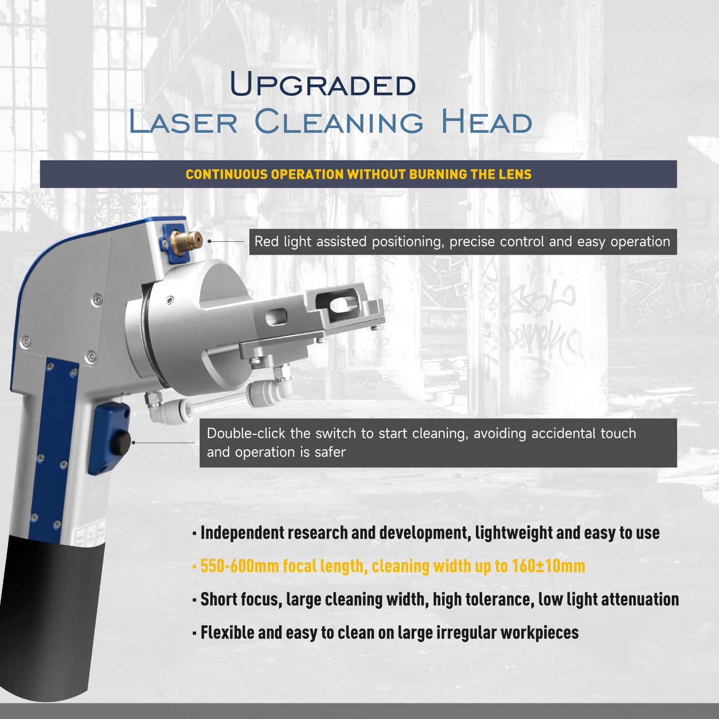 US STock SFX Laser Cleaning Machine for Rust Removal 1500/2000/3000W Continuous Handheld Fiber Laser Cleaning Machine for Rust Oil Paint Remover