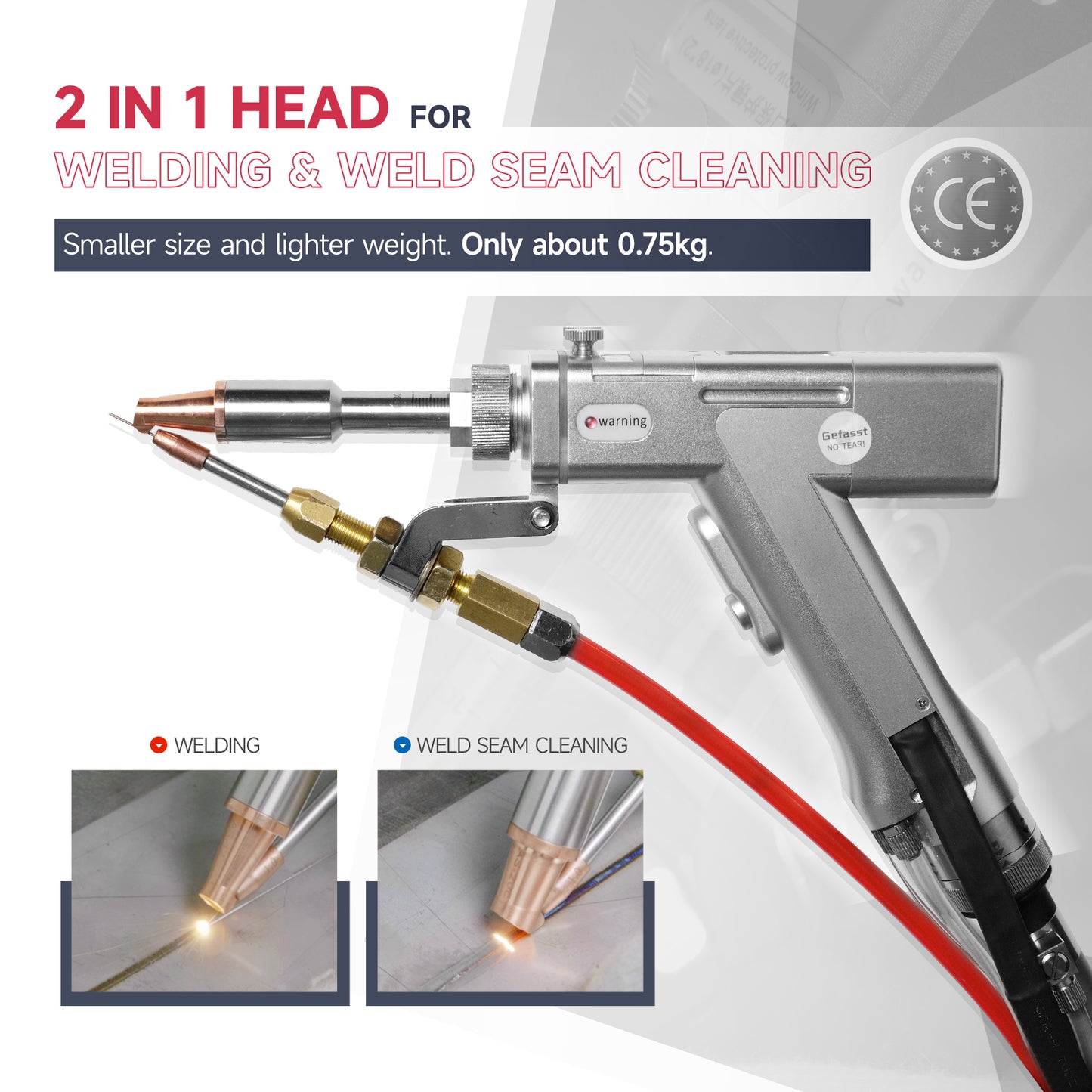 US Stock Handheld Laser Welding Machine SFX SLW 1500W 2000W 3000W 2 in 1 Fiber Portable Welder with Auto Wire Feeder Suitable for Metal/Stainless Steel /Aluminum