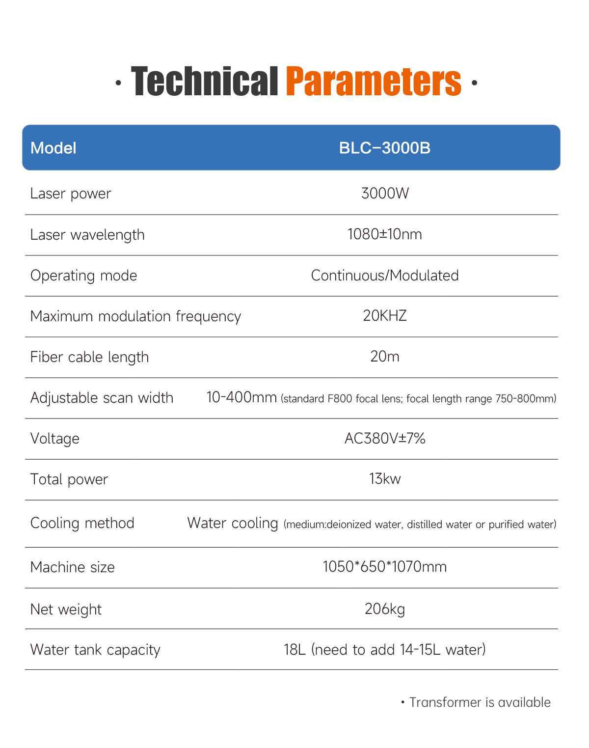 SFX Rust Removal 3000W Laser Cleaning Machine 400mm Cleaning Range Anti-Freeze Technology & Remote Control for Rust Oil Paint Remover