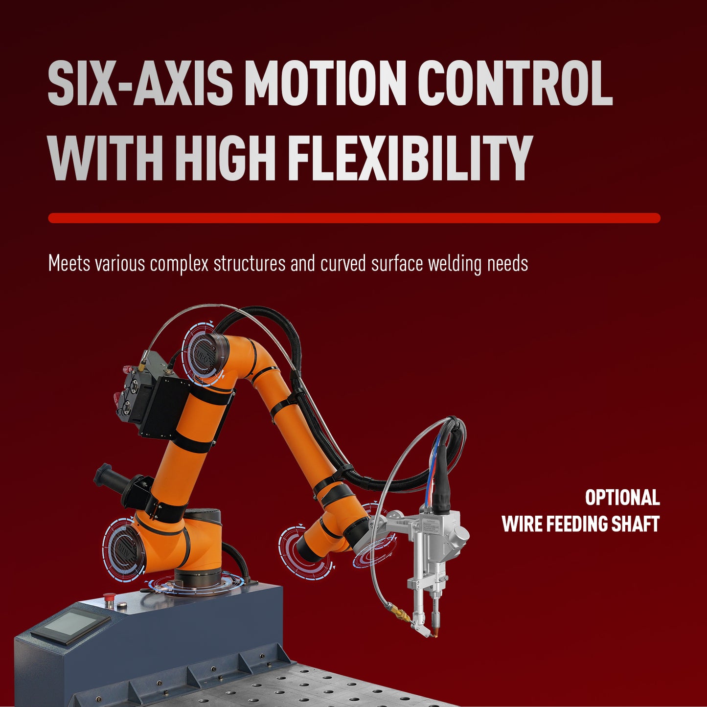 Robotic Laser Welding Workstation Six-Axis CNC Laser Welding Machine workstation 1500W/2000W/3000Wwith Expandable Worktable