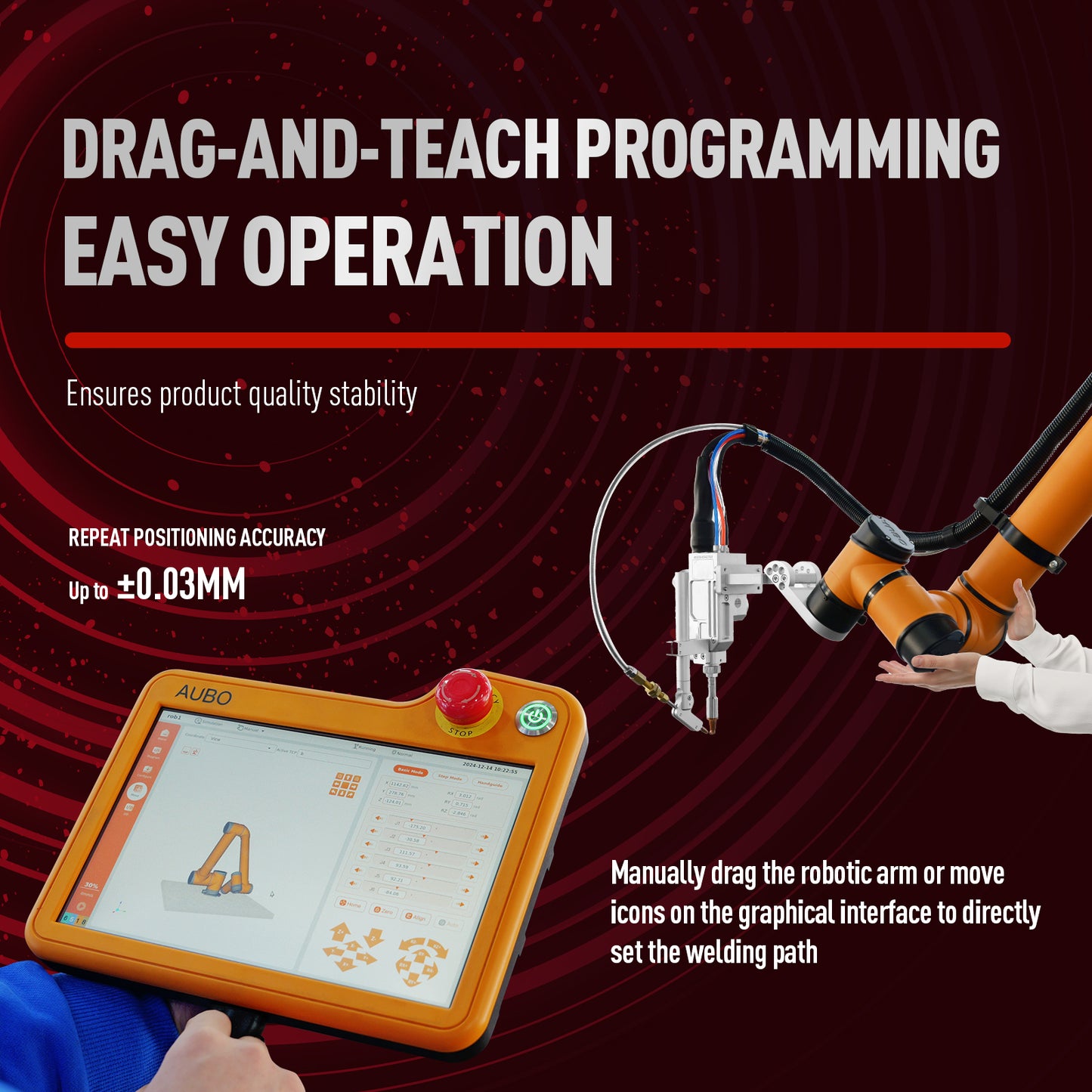 Robotic Laser Welding Workstation Six-Axis CNC Laser Welding Machine workstation 1500W/2000W/3000Wwith Expandable Worktable