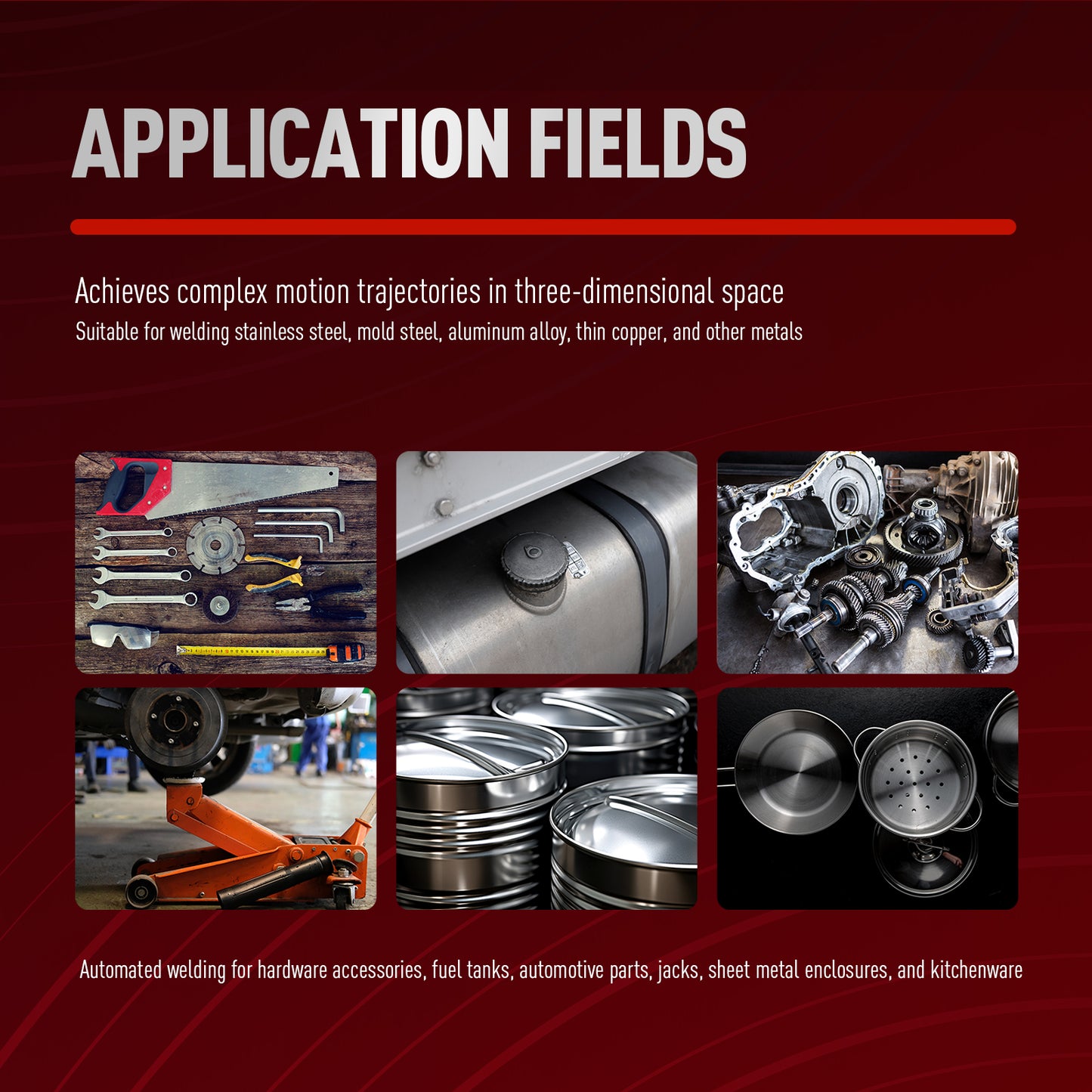 Robotic Laser Welding Workstation Six-Axis CNC Laser Welding Machine workstation 1500W/2000W/3000Wwith Expandable Worktable