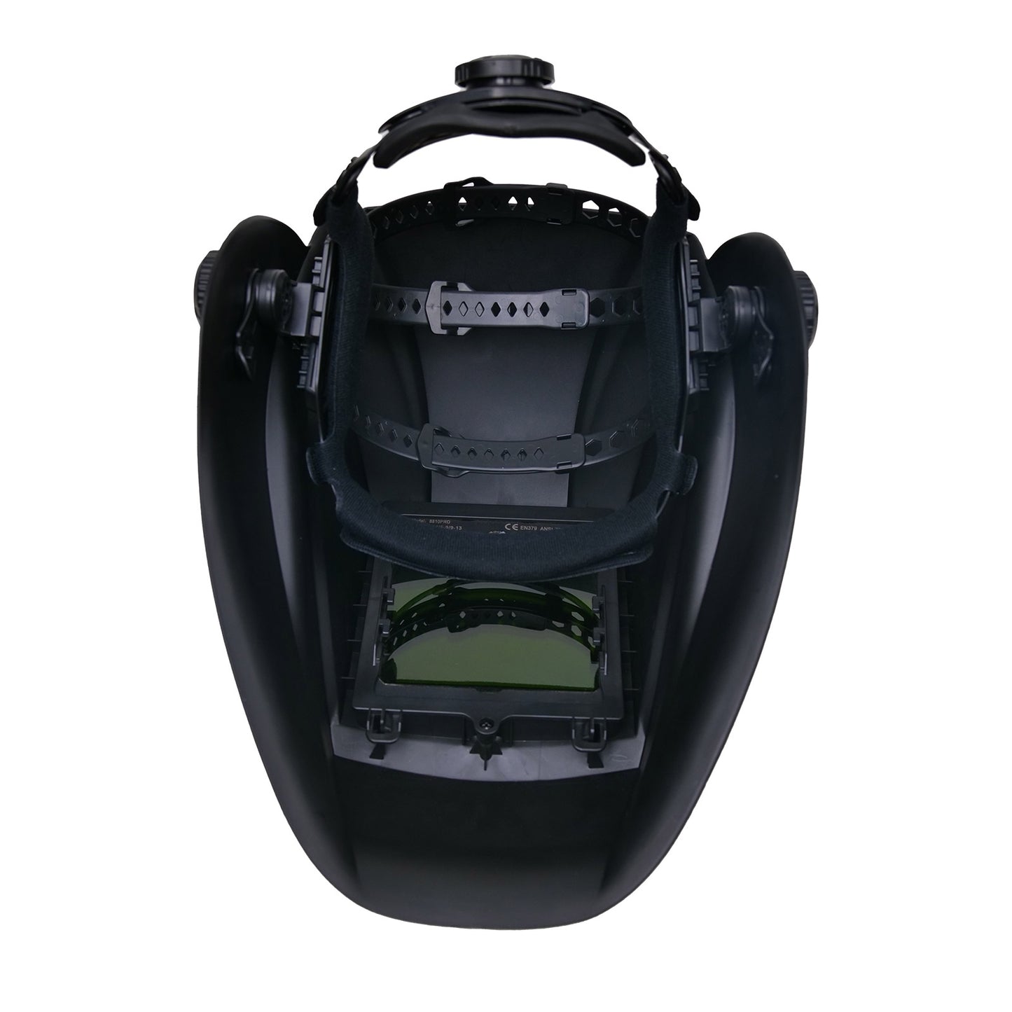Laser Safety Helmet Auto Darkening Laser Welding Helmet Intelligent Automatic Dimming OD8+ 180° Flip Dual Power Supply Ideal for Laser Welding Machine and Laser Cleaning Machine