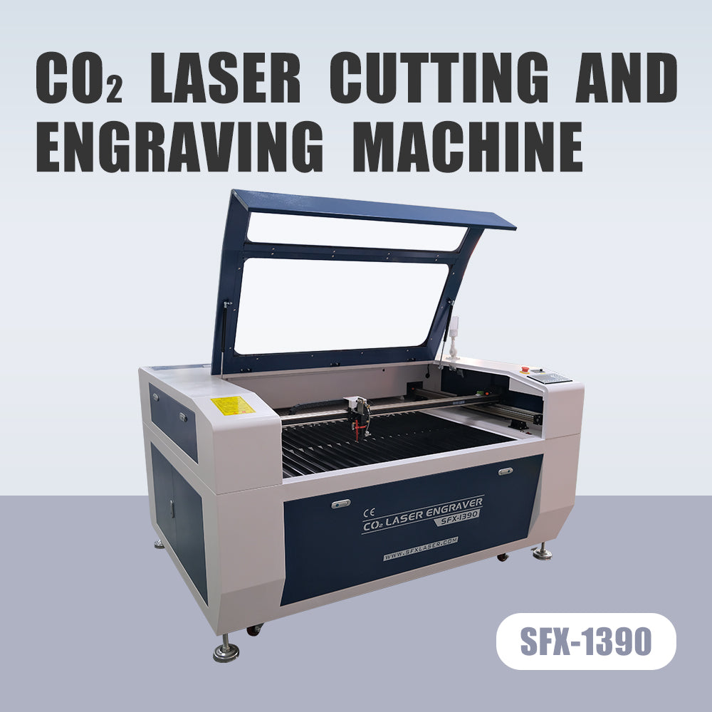 German Stock SFX-1390 CO₂ Laser Cutting and Engraving Machine for Wood, Acrylic, Leather & Non-Metal Materials