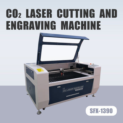 German Stock SFX-1390 CO₂ Laser Cutting and Engraving Machine for Wood, Acrylic, Leather & Non-Metal Materials