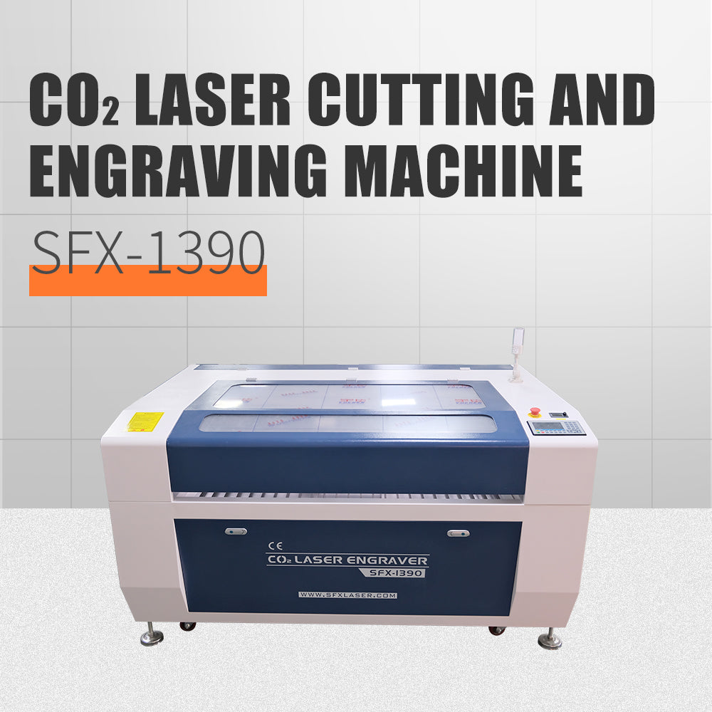German Stock SFX-1390 CO₂ Laser Cutting and Engraving Machine for Wood, Acrylic, Leather & Non-Metal Materials
