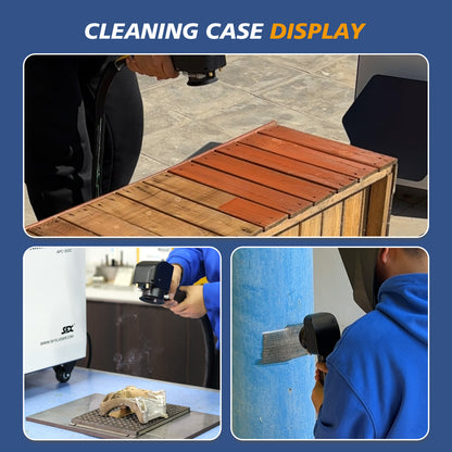 Air Cooled Laser Cleaning Machine for Wood, Rust & Paint 200W 300W 500W Portable Pulse Laser Stripping Machine For Furniture Restoration