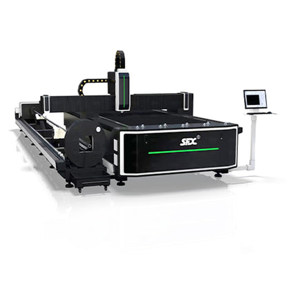 Plate and Tube Fiber cutting machine 2000/3000/6000W Fiber Laser Cutter Metal sheet and tube sheet 1500x3000mm tube 220mm diamters x6m engraving and cutting in one