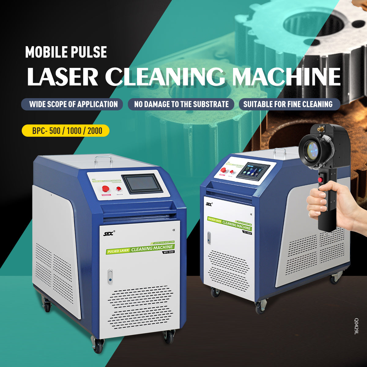 SFX Water Cooled Laser Handheld Cleaning Machine 500mm Wide Scan, Double Wobble Cleaning Head Smart IoT Remote 500/1000/2000W Laser Cleaner, Efficient Rust Removal, Portable Cleaning Machine for Metal