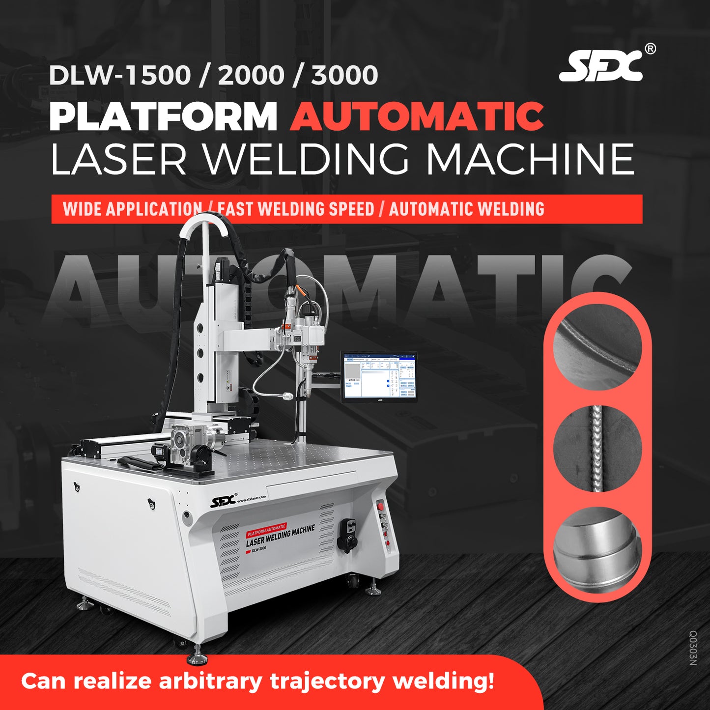 Fiber Laser Welder 5 Axis Platform Automatic Laser Welding Machine 1500/2000/3000W Spot Size 0-5mm Laser Welding Machine for Metal Used In Aerospace Equipment