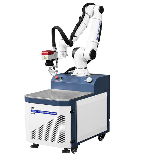 SFX Robotic Laser Cleaning Machine 6 Axis 500W Automated Laser Cleaner with Intelligent Cleaning Gun & Teach Pendant