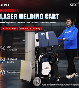 Heavy-Duty Portable Laser Welding Cart for SFX ALW-1200W Laser Welding Machine– Space Saving