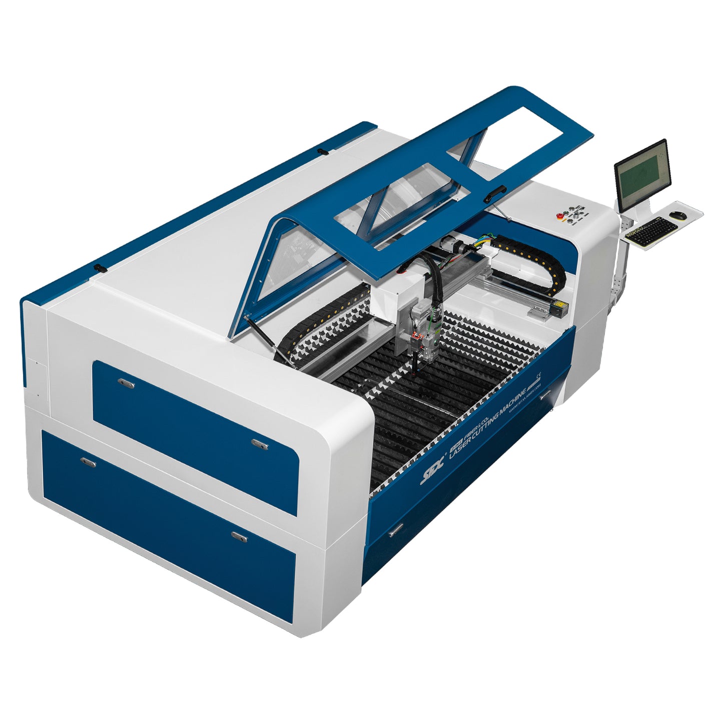 SFX Fiber/CO2 Integrated Cutting Machine 1500W MAX Fiber Laser 130W-180W CO2 Metal/Non-metal Cutting Machine 1300×900mm (51.2×35.4 inches)