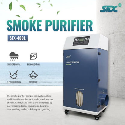 SFX 400L Industrial Laser Soldering Smoke Dust Purify Machine Fume Extractor Air Purifier