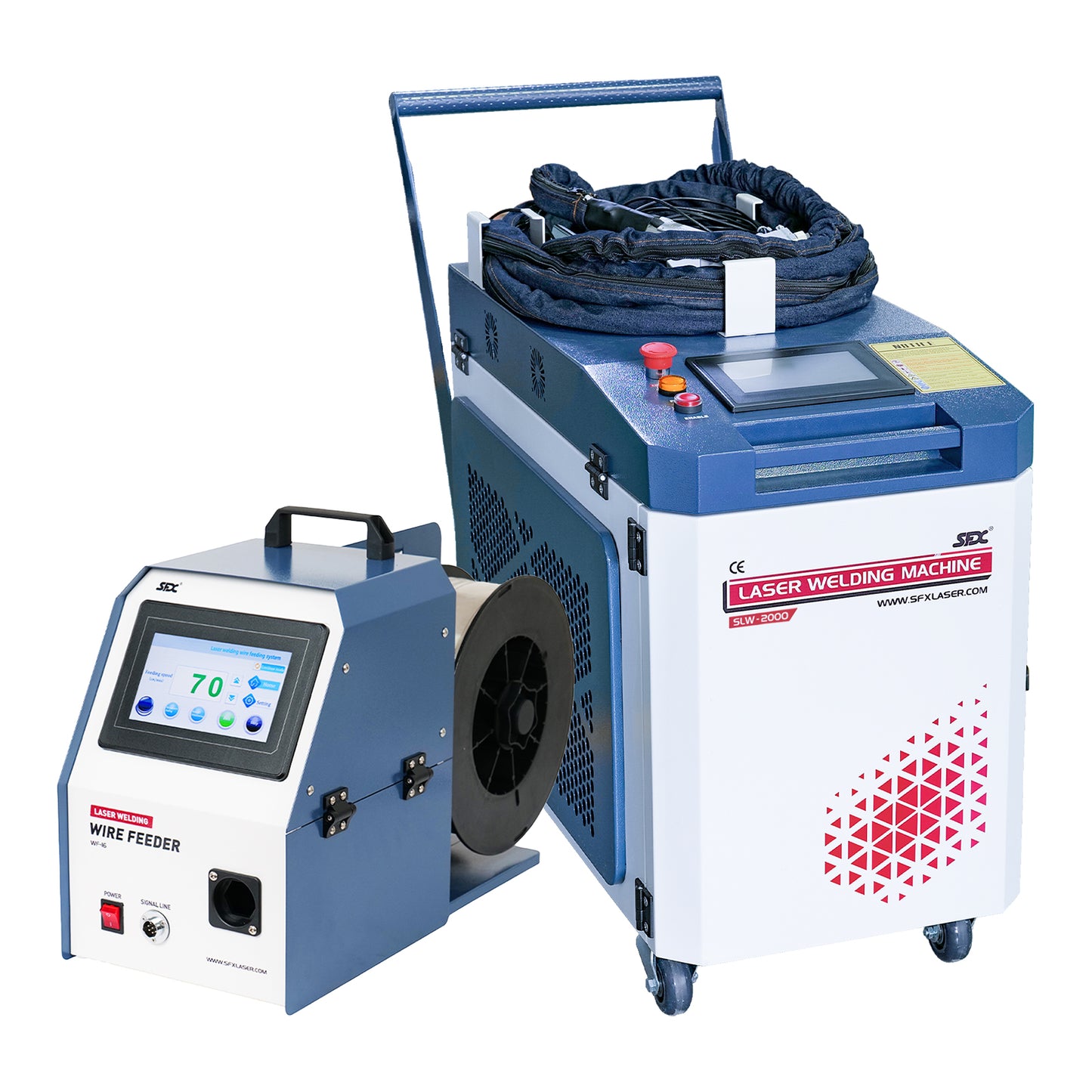 US Stock Handheld Laser Welding Machine SFX SLW 1500W 2000W 3000W 2 in 1 Fiber Portable Welder with Auto Wire Feeder Suitable for Metal/Stainless Steel /Aluminum