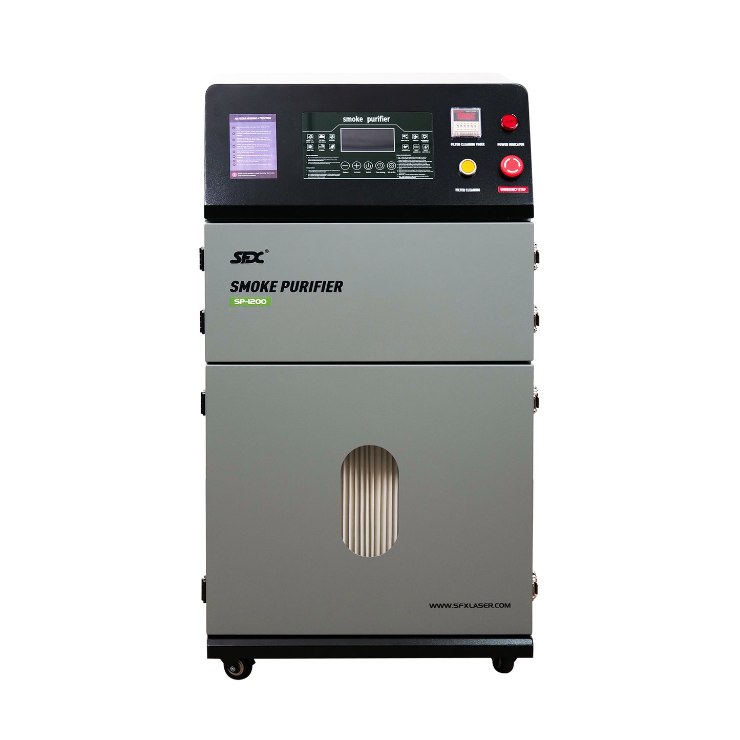 SFX 1200W High-Power Smoke Purifier with Auto Pulse Cleaning Industrial Laser Soldering Smoke Dust Purify Machine Fume Extractor Air Purifier
