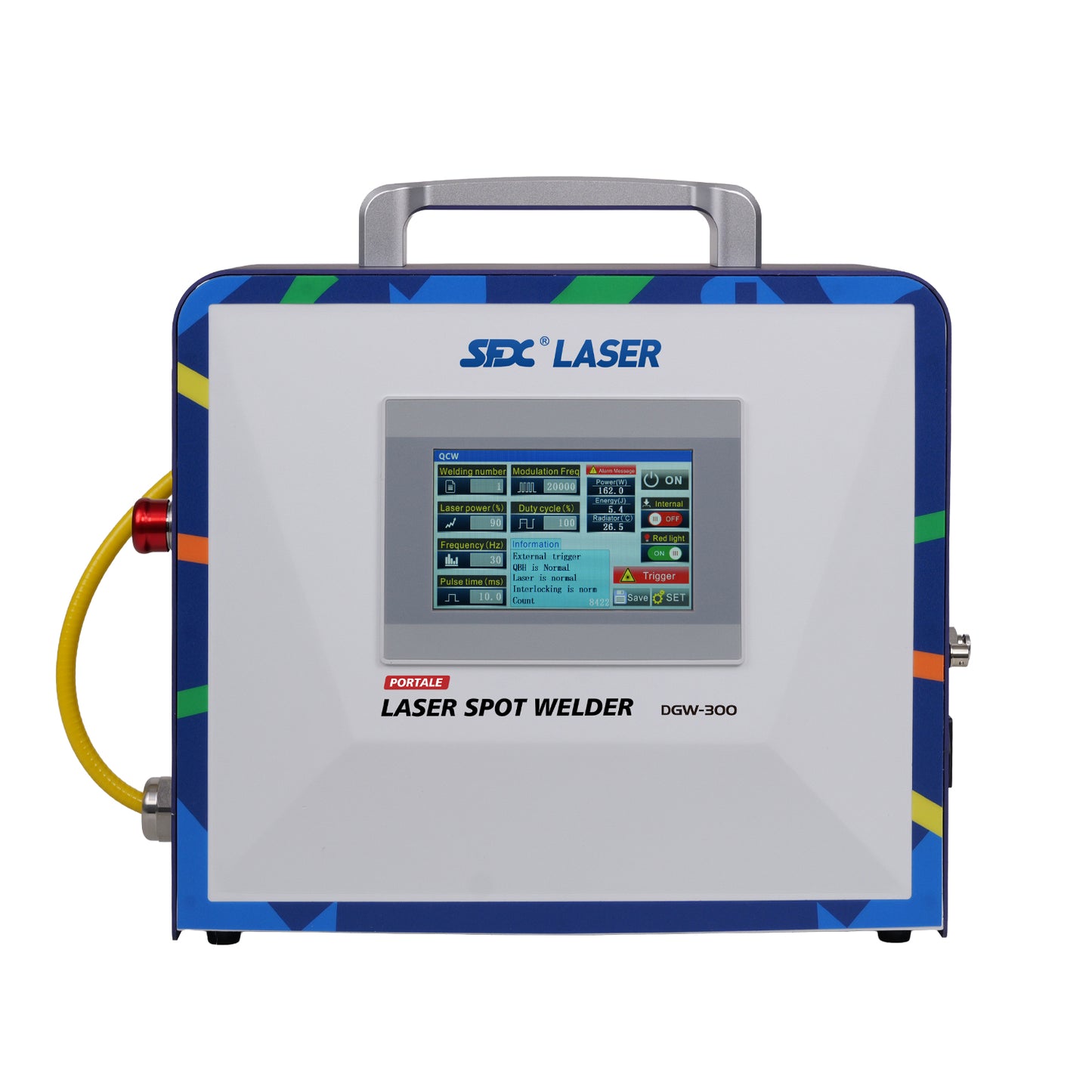 SFX 300W Portable Handheld Laser Spot Welder – 26 lbs Air-Cooled High-Efficiency Metal Welding Machine for Stainless Steel, Titanium & Alloys