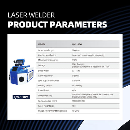 Jewelry Laser Welding Machine Jewelry Spot Welder 40J Laser Welder Jewelry 150W Gold Silver Laser Welding Machine Laser Spot Welder Small Spot Laser Welders