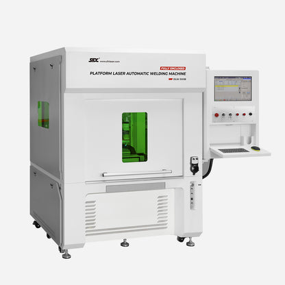 Fully Enclosed Platform Automatic Dual-station 4 Axis Laser Welder DLW Precision Fiber Welding Machine automatic Customizable on-line welding for metal