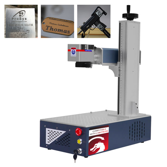 Fiber Laser Engraver 20/30/50W Laser Engraving Machines for Metal MAX Portable Deep Marking Machine Engrave Lightburn Compatible