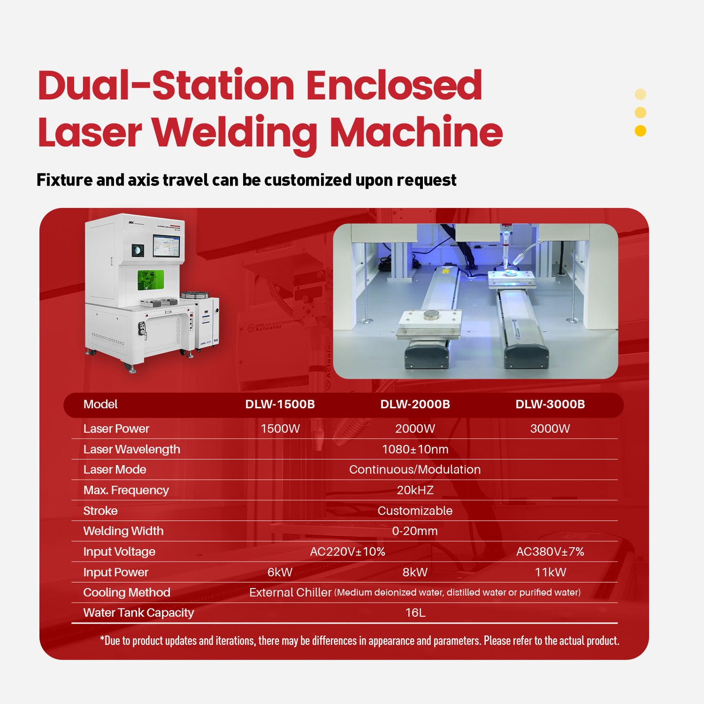 Fully Enclosed Platform Automatic Dual-station 4 Axis Laser Welder DLW Precision Fiber Welding Machine automatic Customizable on-line welding for metal